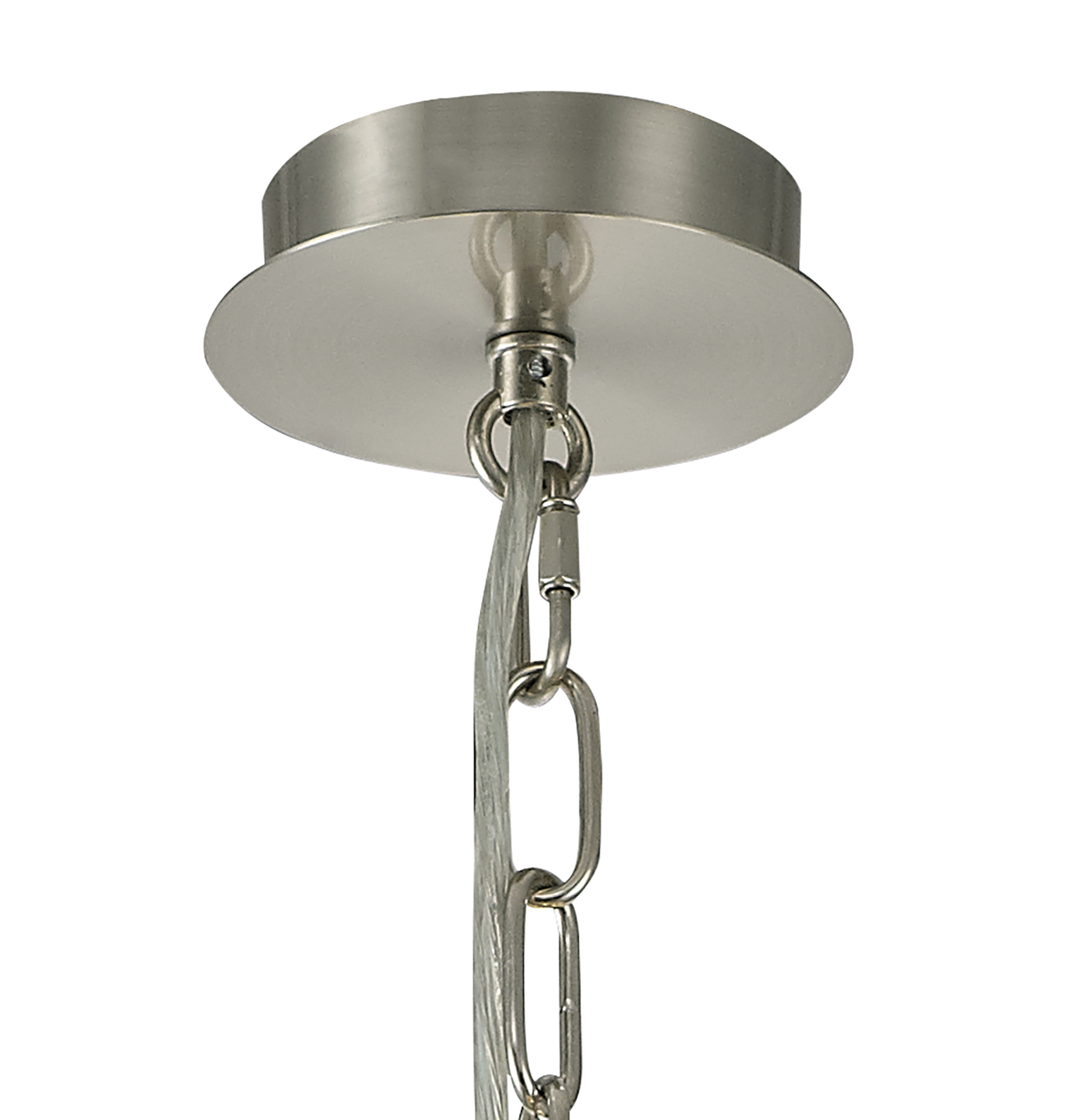 Banyan 50cm 3 Light Pendant Satin Nickel, Grey DK0074  Deco Banyan